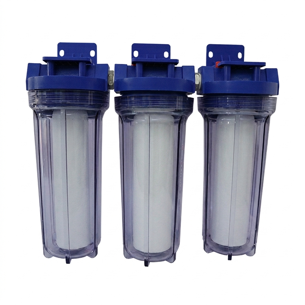 Undersink 3-stage water filter housing system KL